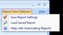 report save options